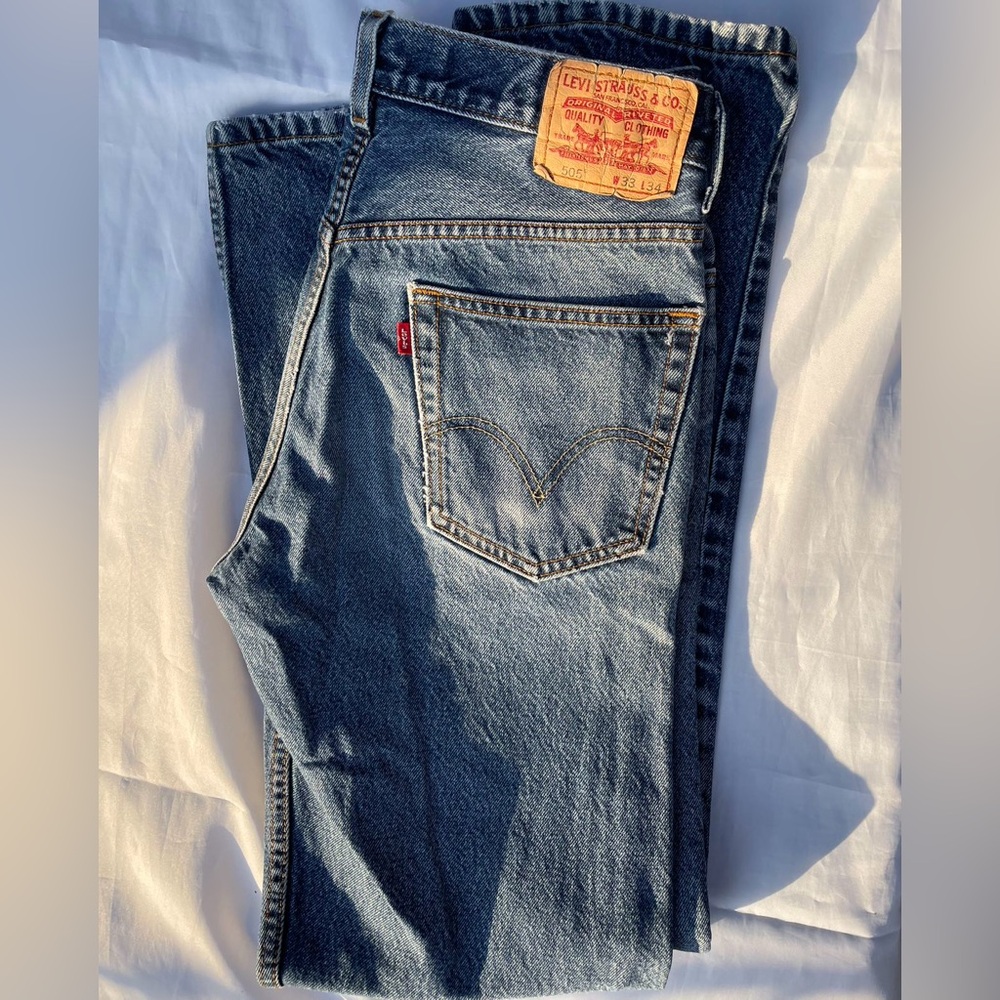 Men’s Levi’s 33x34 505 Straight Leg Regular Fit Jeans